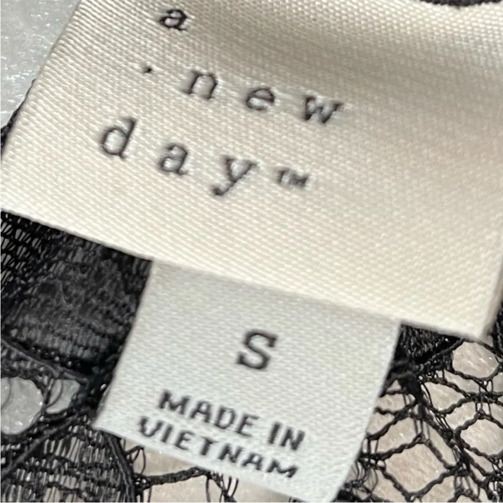 a.new day Black Lace Long Sleeve Midi Dress - Small - Picture 9 of 9